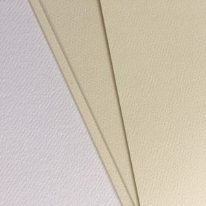 20 x Textured CARD White or Cream choose size Various sizes create your Wedding Invitation card