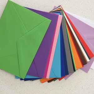 Bulk 130mmx185mm (5"x7")  Envelopes 100% Recycled Quality 120gsm Wedding Invitation Envelopes Grey Charcoal or Black Choose Colour