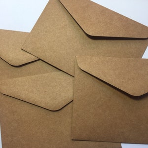 Kraft Brown Envelopes many sizes Quality 115gsm Wedding Invitation Envelopes