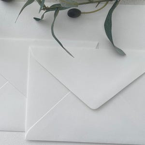 Textured C6 Envelopes, 120gsm, White or Cream (20) Quality envelope afbeelding 2