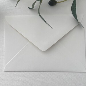 Textured C6 Envelopes, 120gsm, White or Cream (20) Quality envelope afbeelding 4