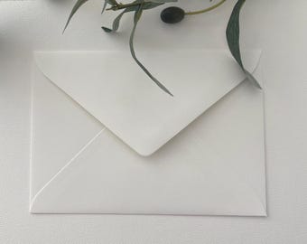 Envelopes Textured  5"x7" White or Cream Envelopes, 120gsm – Wedding Invitation Set
