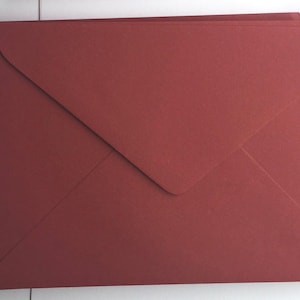 20 Burgundy 130mmx185mm (5"x7")  Envelopes, Recycled Quality 120gsm Wedding Invitation Envelopes