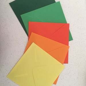 C5 Envelopes GREEN or choose colour (162x229mm) Quality 120gsm Wedding Invitation Envelopes Choose Colour Lemon Yellow Orange Recycled