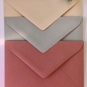 C6 (114x162mm)  Dusk Pink Rose 20 or choose quantity Premium Quality Envelopes  120gsm Wedding Invitation Envelopes