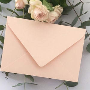 5” x 7” Pastel Peach Envelopes x 10 Premium Quality 120gsm Envelopes