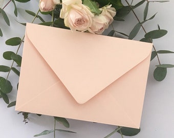Pastel Peach Envelopes: Premium 120gsm, 5x7 inch, Clay Terracotta (Set of 10)