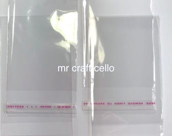 Bolsas de celofán C6 resellables, transparentes, 125 mm x 170 mm, aptas para alimentos (paquete de 100)