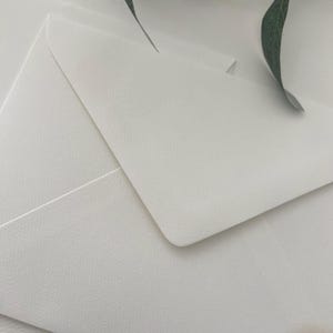 Textured C6 Envelopes, 120gsm, White or Cream (20) Quality envelope afbeelding 3