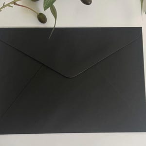 20 Black Envelopes Choose size 100% Recycled Quality 120gsm Wedding Invitation Envelopes