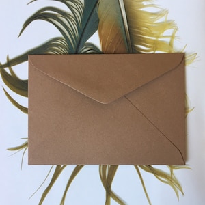 Latte Brown 130mmx185mm (5"x7")  Envelopes  100% Recycled Quality 120gsm Wedding Invitation Envelopes