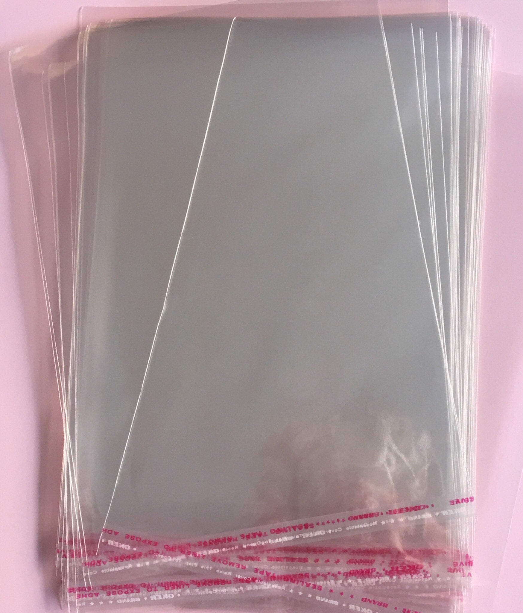 A5 Size 150 X 230mm Resealable Cello Bags Fits A5 Pack of 100