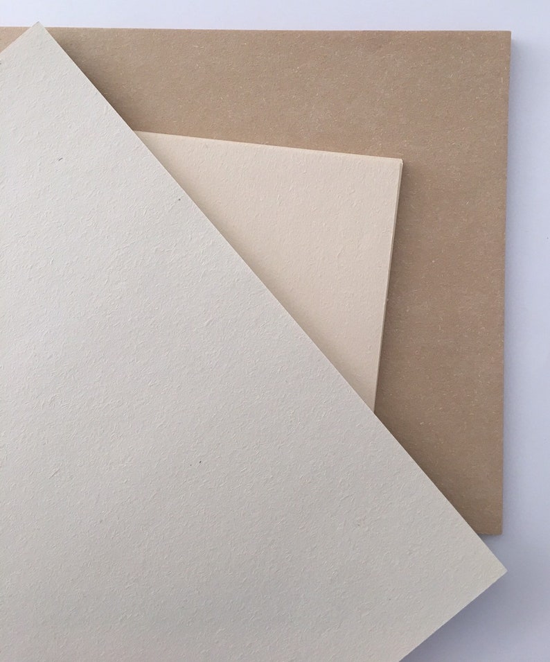 Textured A5 Card Stock: Recycled 209gsm Printable Cards - Rice, Oatmeal, Parmesan, Wheat image 5
