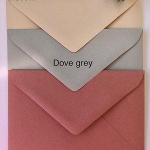 C5  choose colour x20 or choose quantity Premium Quality C5 Large (162xmmx229mm)  Envelopes  120gsm Wedding Invitation Envelopes