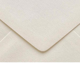 20 x LINEN texture C6  (114mmx162mm) Envelopes, 120gsm,  Antique White