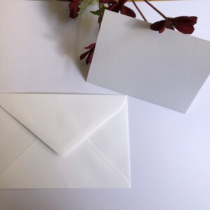 5"x7"  Textured Flat Cards + Envelopes White Choose Quantity print at home wedding invite