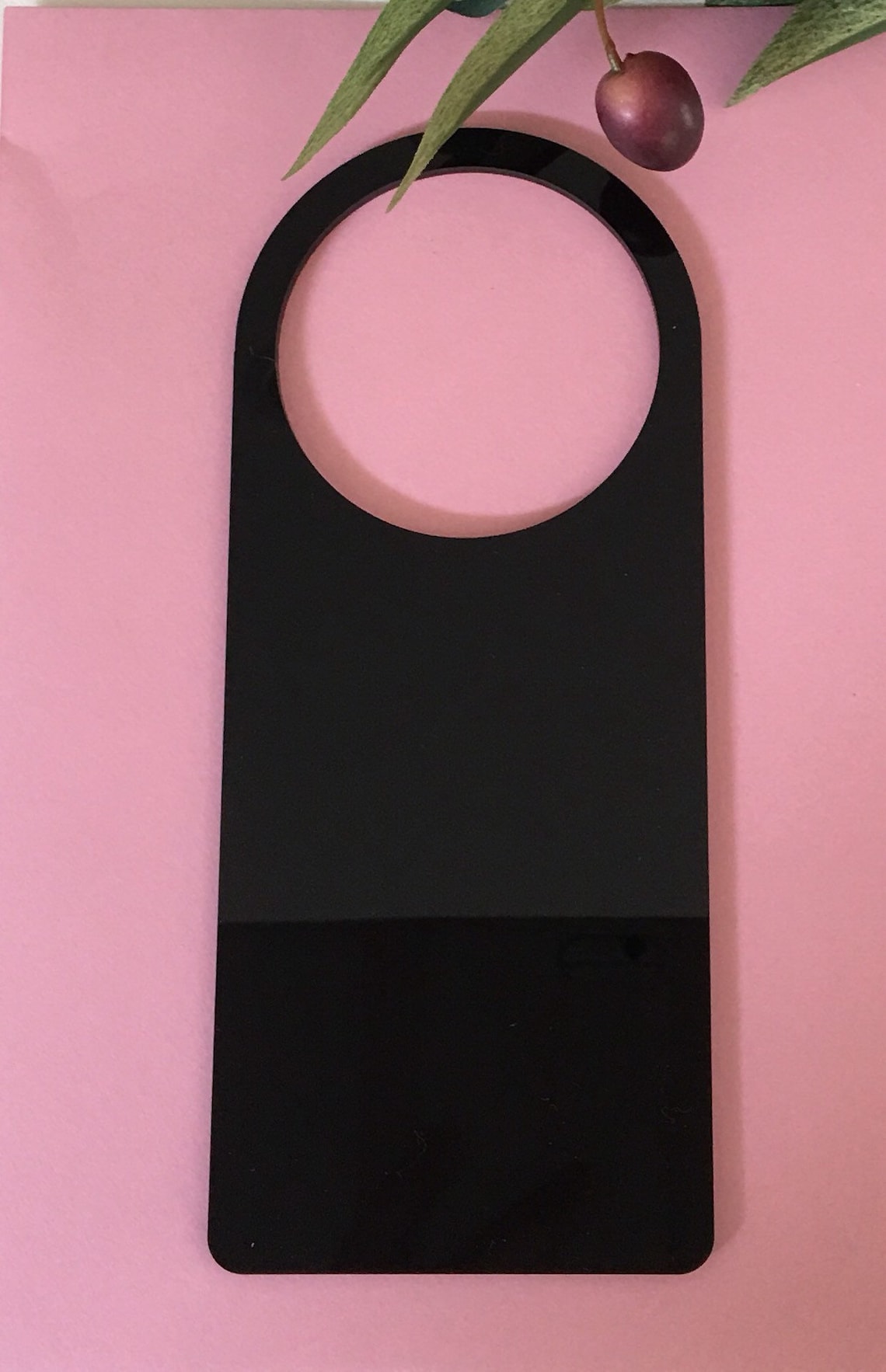 Door Hanger Blank Acrylic Door Hanger x 2 Black or white you Etsy