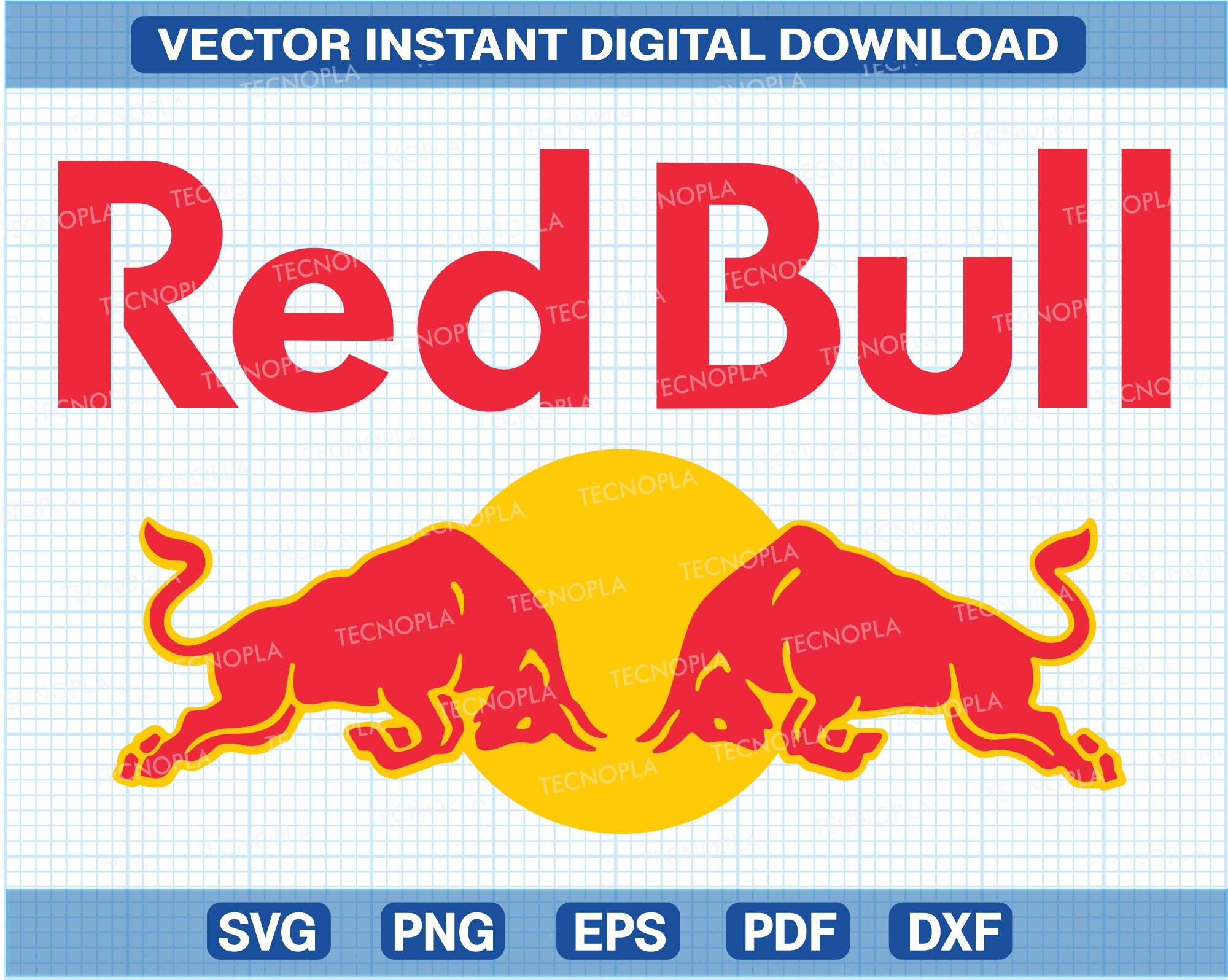 Redbull Logo Vectorizado Vector Instant Download Files Cut Etsy India