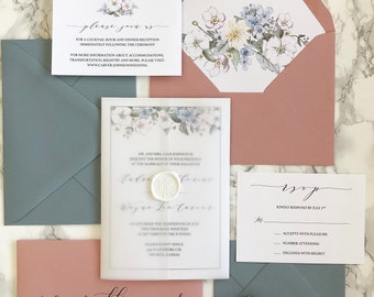 25 DIY gatefold invitations de mariage personnalisé