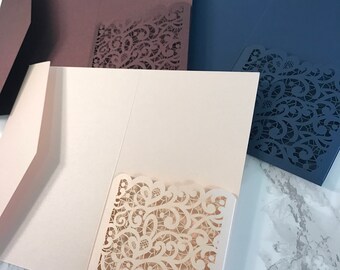 pocket invitations etsy