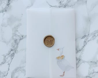 Silly Little Goose First Birthday Invitation Vellum Jacket, Two Silly Theme Second Birthday Invite theme, 5x7 DIY Vellum Wrap