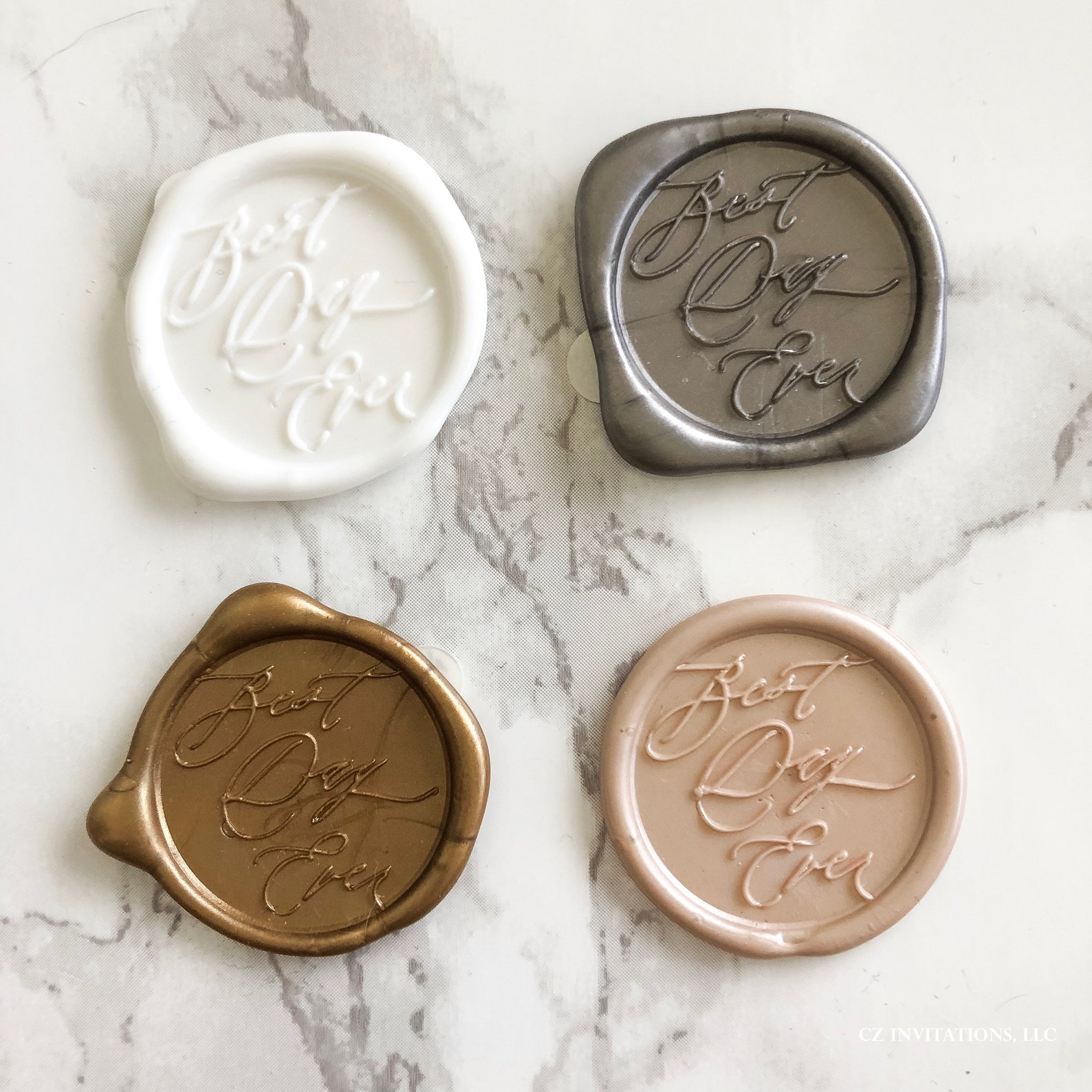 Wax Seal Stickers Custom Wax Seals Self Adhesive Wax Seals Etsy