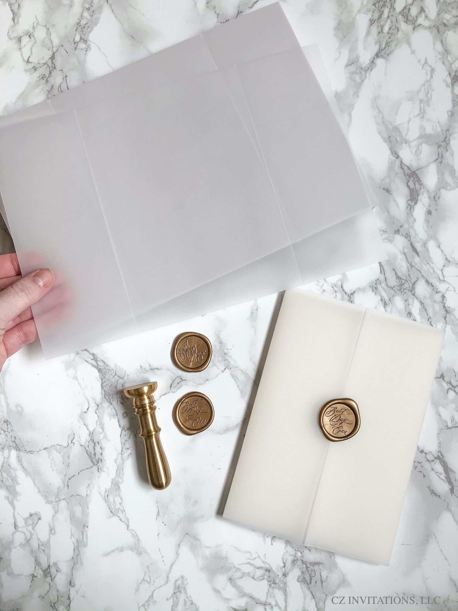 Vellum Wrap 5x7 Vellum Wedding Invitation Vellum Jacket for Etsy