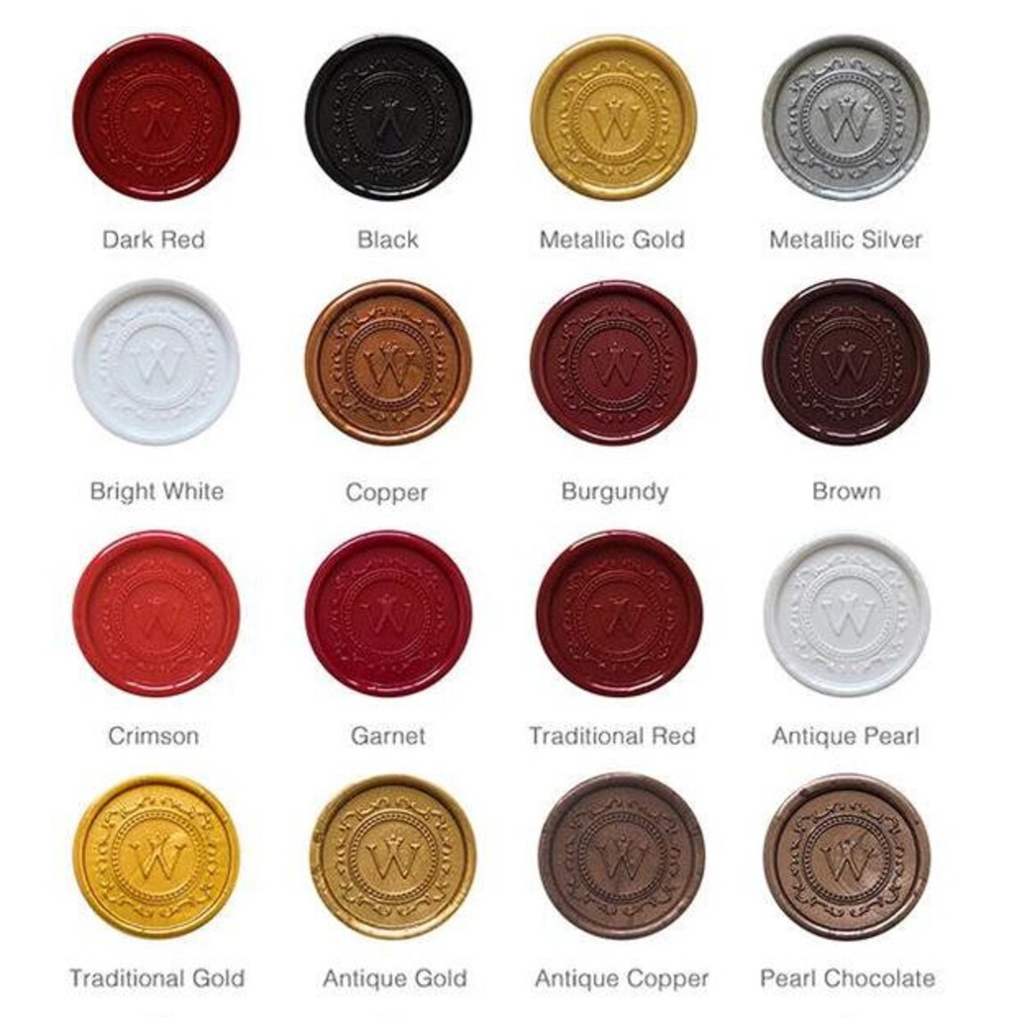 Wax Seals Custom Wax Seals Wax Seal Sticker Ivory Wax Seal Etsy