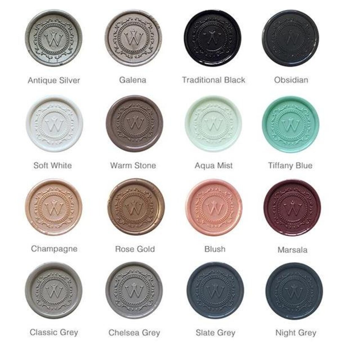 Wax Seals Custom Wax Seals Wax Seal Sticker Ivory Wax Seal Etsy