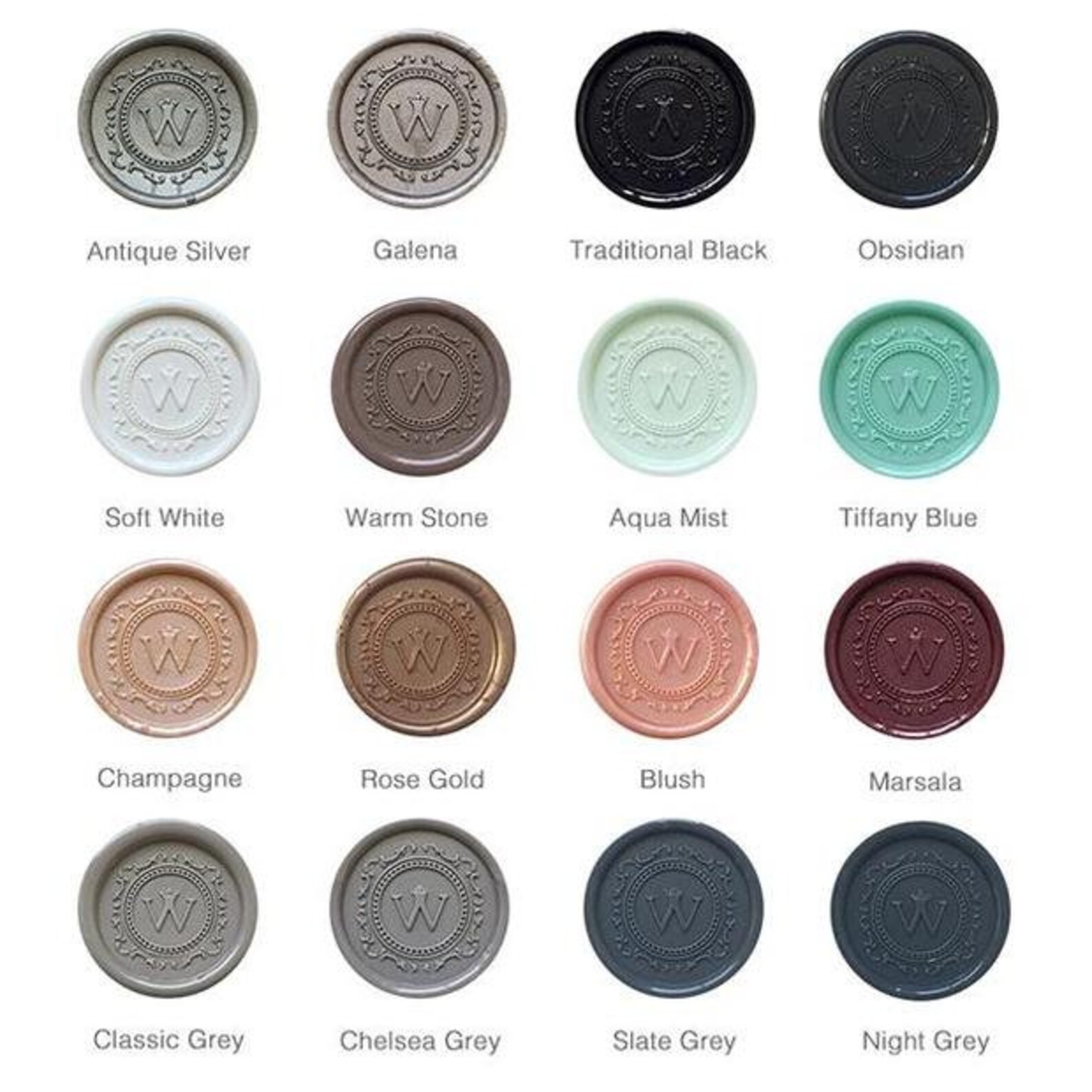 Wax Seals Custom Wax Seals Wax Seal Sticker Ivory Wax Seal Etsy