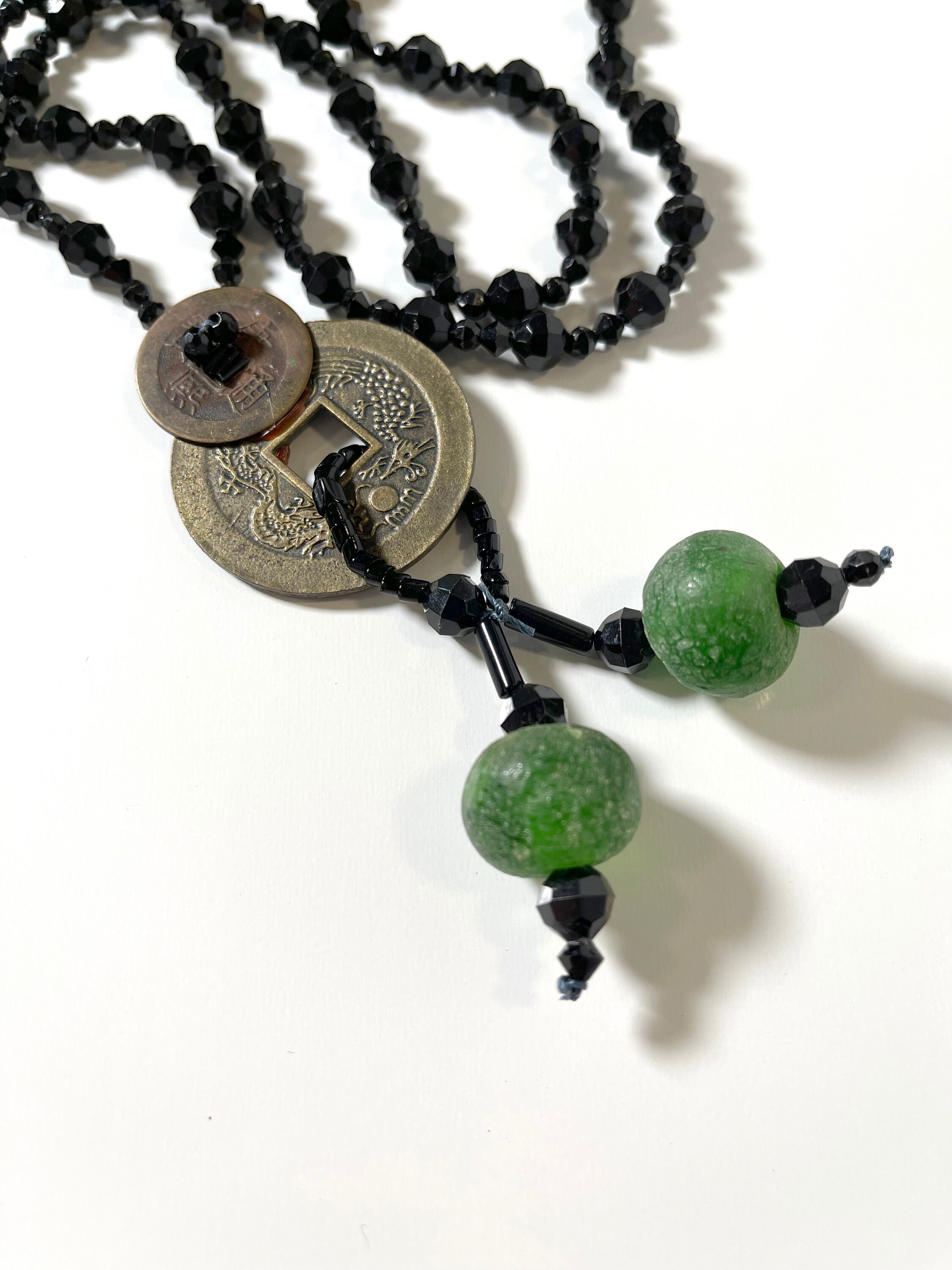 Coin Pendant Statement Necklace - Etsy
