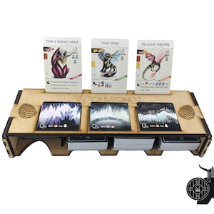 Caja de cartas Wyrmspan / Organizador de madera
