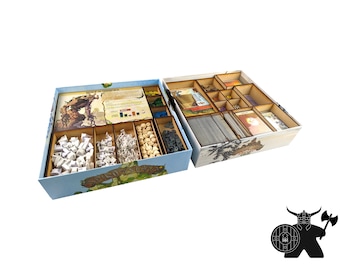 Spirit Island + Expansions (Branch and Claw, Jagged Earth, Feather and Flame) Insert | Wooden Organizer