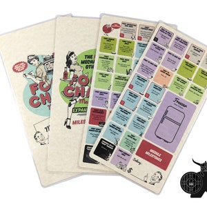 Food Chain Magnate + Ketchup Mechanism Milestone Player Boards