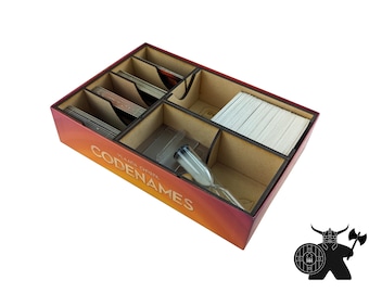Organizador de madera para el juego de mesa Codenames