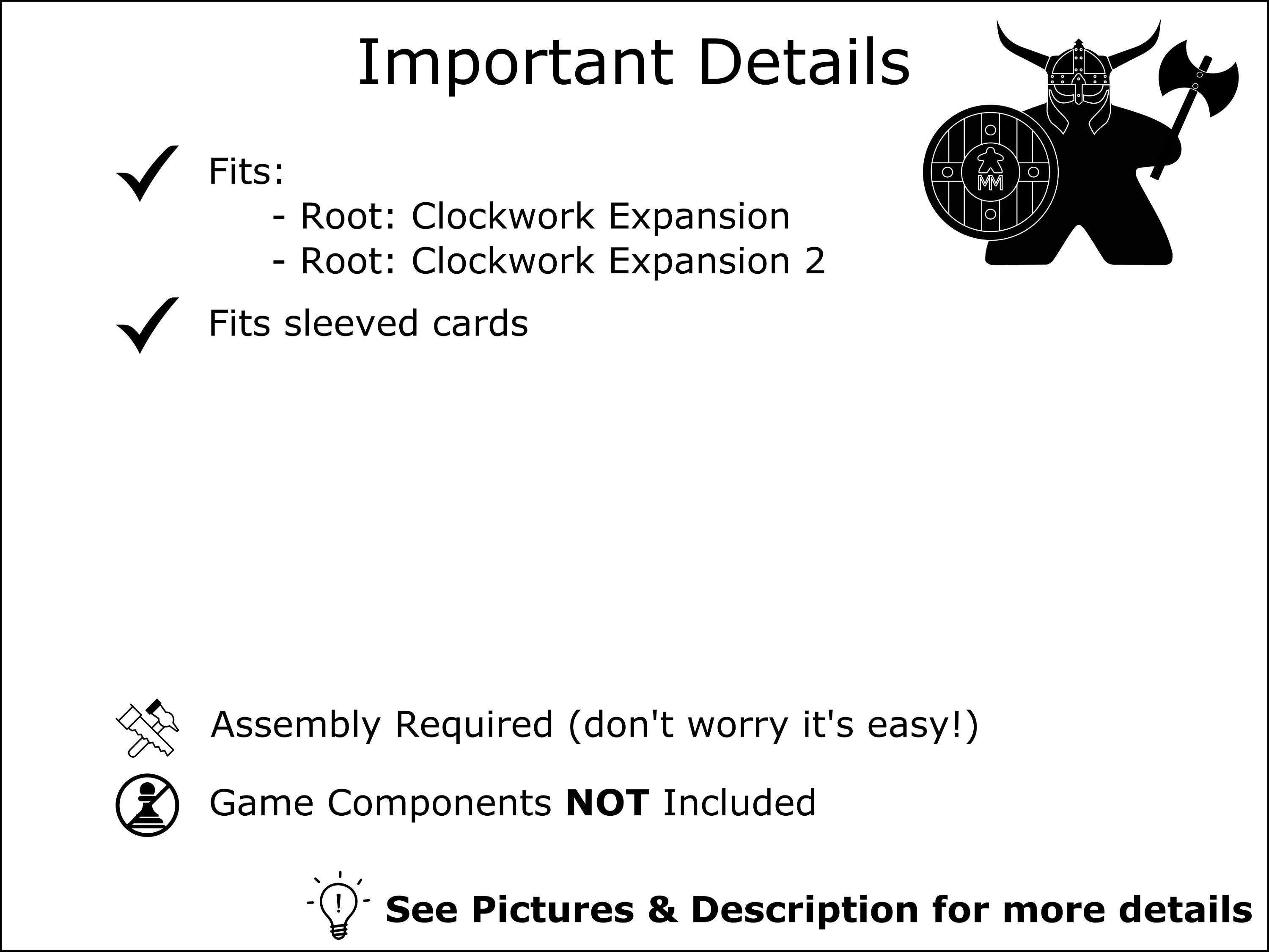Root Clockwork Insert Root: Clockwork Mini Insert - Unofficial | Wooden Organizer - Etsy