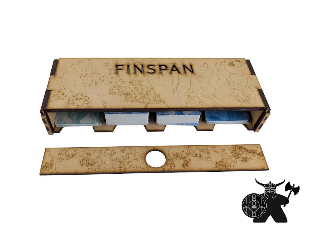 Finspan Card Box | Wooden Organizer - Etsy
