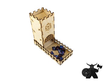 Wooden D20 Dice Tower