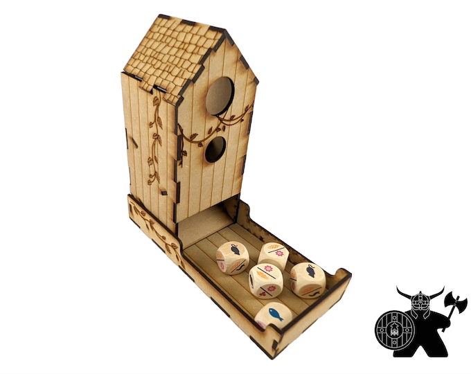 Wooden Wingspan Dice Tower Etsy