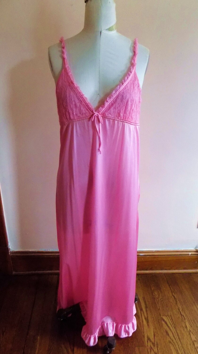 sexy pink night dress