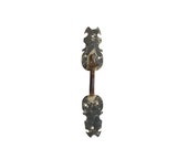 Antique Suffolk Latch, 18th Century Pine Tree Wrought Iron Thumb Latch, Early American Door Hardware, Berks County Pennsylvania