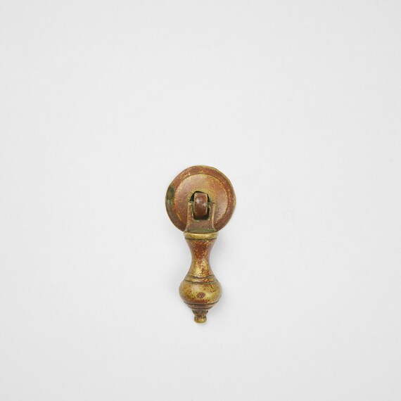Antique Teardrop Furniture Pull Brass Furniture Hardware Etsy