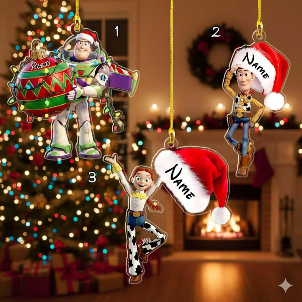 Discover Disney Buzz Lightyear Toy Story Acrylic Christmas Ornament, Custom Toy Story Ornament