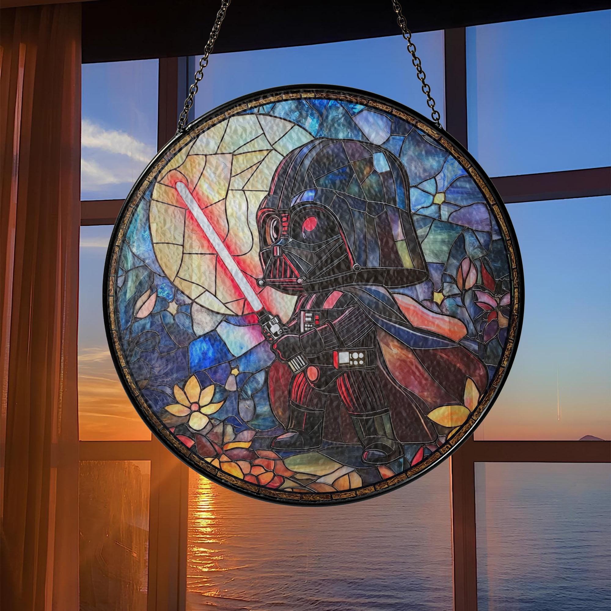 Star Wars Characters Glass Suncatcher, Darth Vader Glass