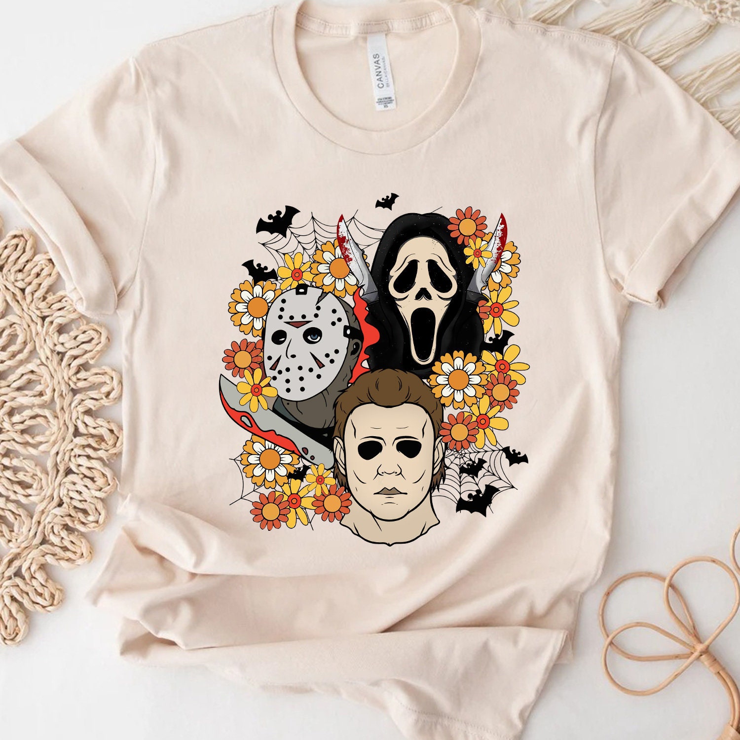 Floral Horror Halloween PNG Halloween Hororr Club PNG Scary Etsy