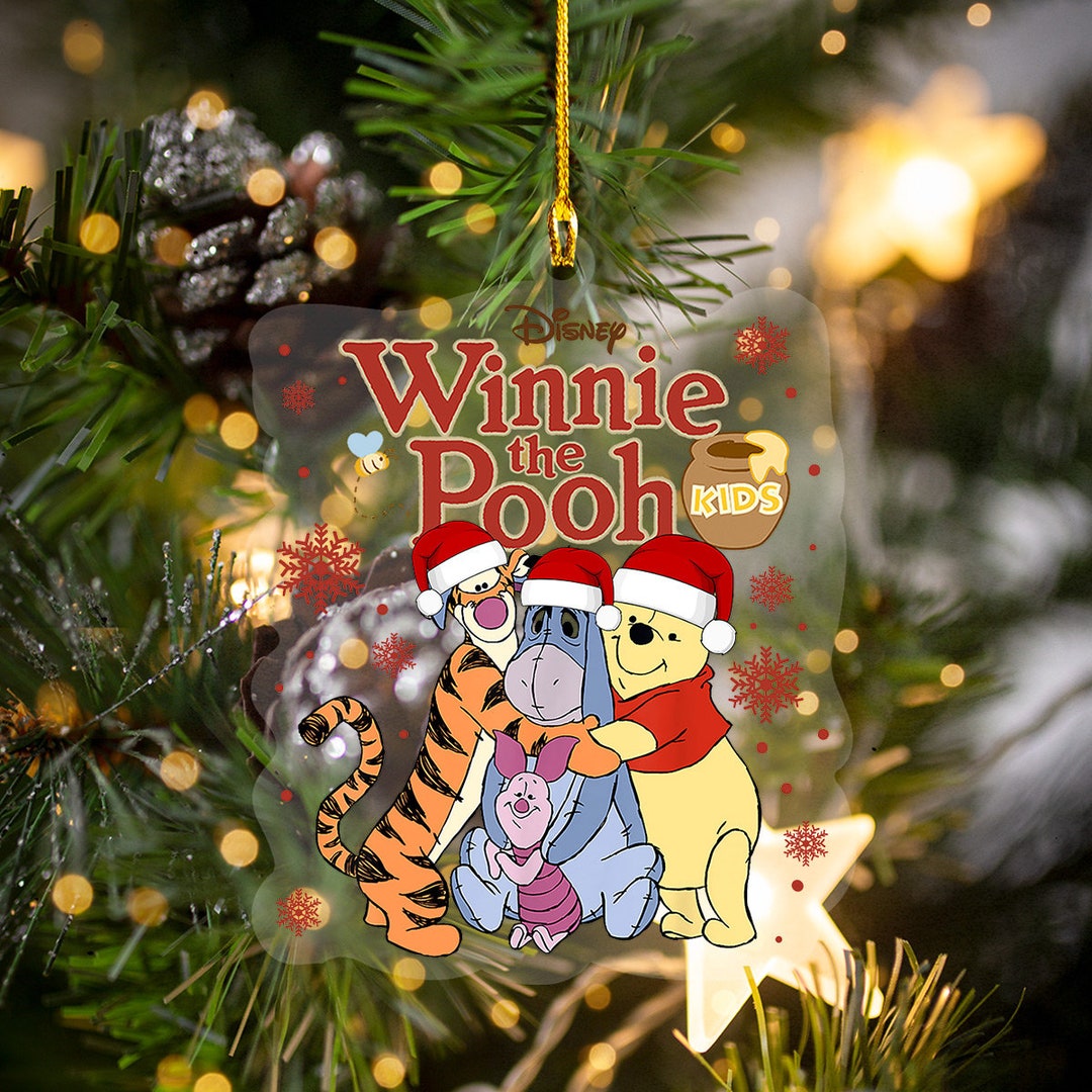 Disney Christmas Ornament, Winnie the Pooh Christmas Ornament, Christmas Bear and Friends
