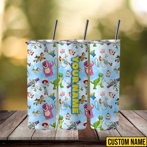 Toy Story Tumbler Wrap Png, Cartoon 20oz Skinny Tumbler, Buzz Lightyear Halloween Tumbler, PNG Digital Download, Sublimation Design PNG