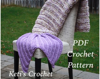 Mermaid Tail Blanket Crochet Pattern, Toddler and Adult Sizes (PDF Pattern)