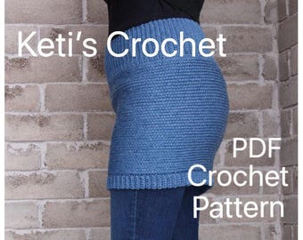 Crochet Pattern,Bum Warmer Pattern,Wrap Skirt Pattern,Sweater Skirt Pattern,Butt Warmer Pattern,Wool Skirt Pattern,Easy Crochet Pattern