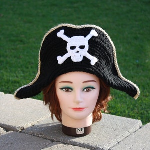 Crochet Pattern:adult Pirate Hatpirate Hat Crochet - Etsy
